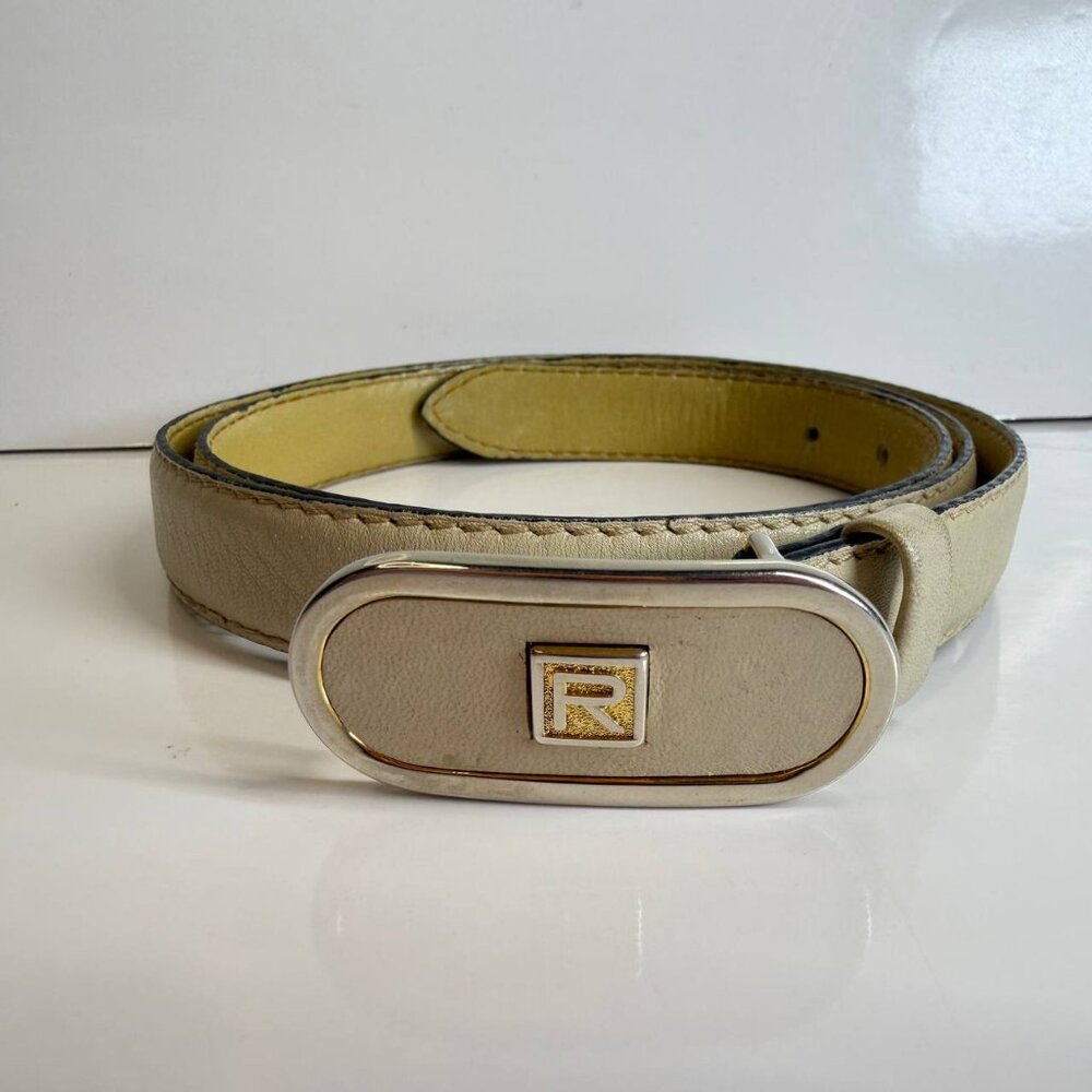 Rodier Paris Leather Belt Size 85 (30-32 waist)  – Genuine Leather